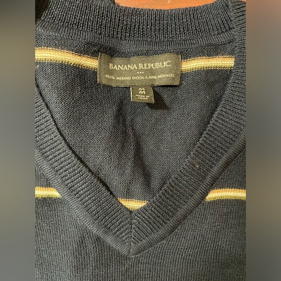New- Banana Republic 100% Merino Wool Man Sz M (1112) - Picture 4 of 5